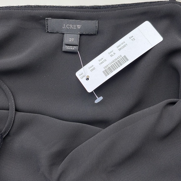 NWT J Crew TALL Velvet Sleeveless Top with Ruffles - Picture 6 of 9